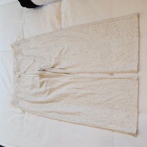 J. Crew Cream Wide Leg Pants